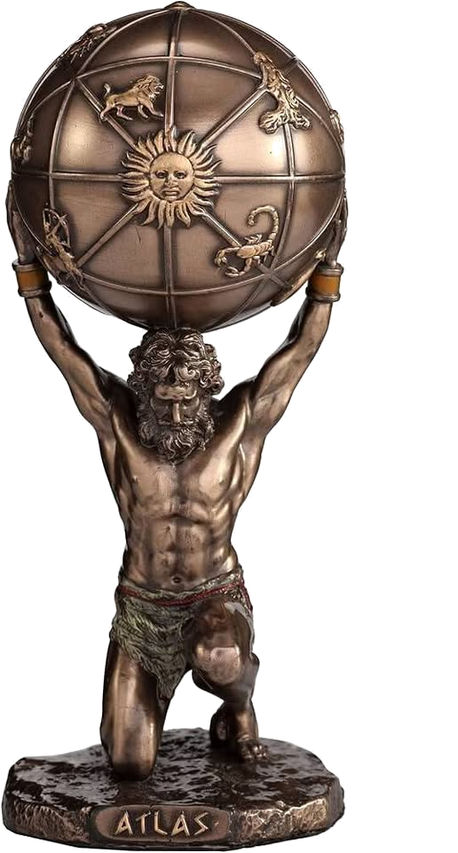 Statue of Atlas holding globe